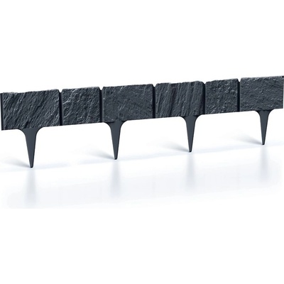 Prosperplast Zahradní palisáda Garden Stone 18,6 cm x 3,9 m antracit 5 ks