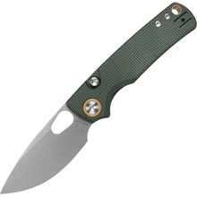 Vosteed Porcupine 14C28N Stonewash Green Micarta A2603