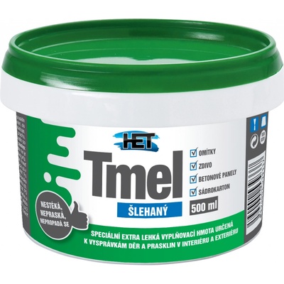 HET Šľahaný tmel 250 ml biela