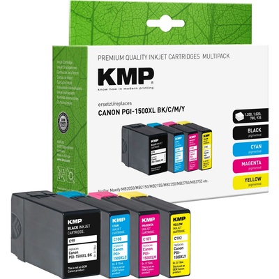 KMP Canon PGI-1500XL BK/C/M/Y Multipack - kompatibilní