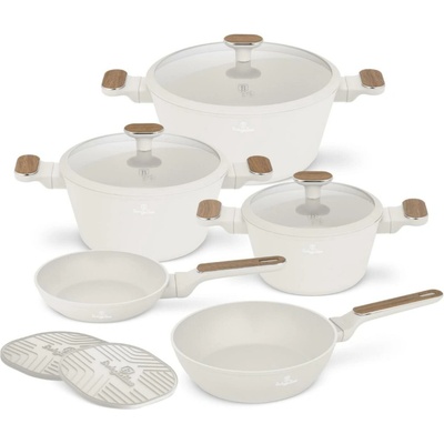 BERLINGERHAUS Súprava riadu s titánovým povrchom 10 ks Sahara Nordic Collection