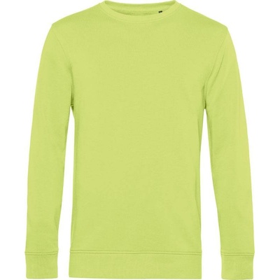B&C Inspire Crew Neck pánska mikina zelená lime