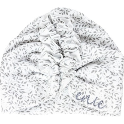 enie baby Turban dětská čepice grey Leaves