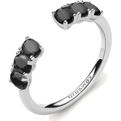 Brosway prsteň Fancy Mystery black BWFMB11