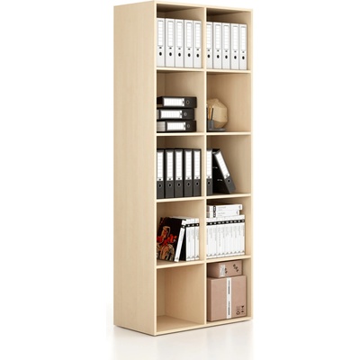 B2B Partner Regál FRAME, vysoký, 2 sloupce, 2162 x 872 x 450 mm, bříza 6120280