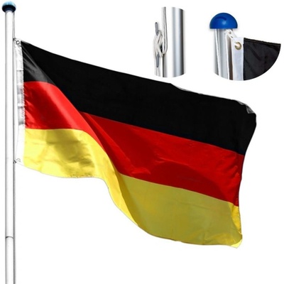 FLAGMASTER® Vlajkový stožár vč. vlajky Německo II., 650 cm