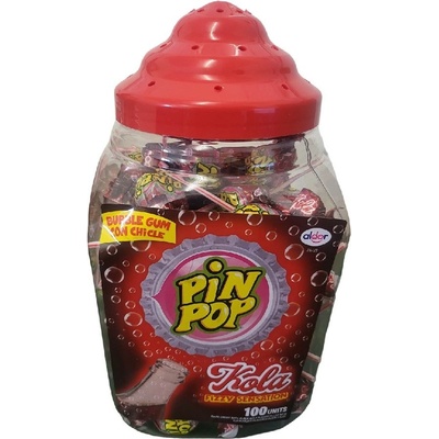 PIN POP lízátka kyselá cola 100 x 17 g