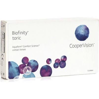 Cooper Vision Biofinity Toric 3 šošovky