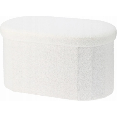 Home Styling Collection Kolekce bytového stylingu BINI dlouhý puf s úložným prostorem, buklé, 71 x 39,5 x 39 cm