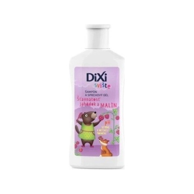 Dixi Svišťa šampón a sprchový gél jahoda a malina pre deti 100 ml