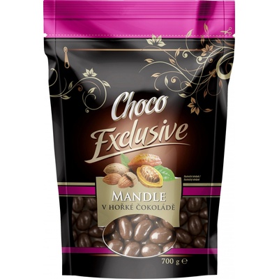 Choco Exclusive mandle v hořké čokoládě, 700 g