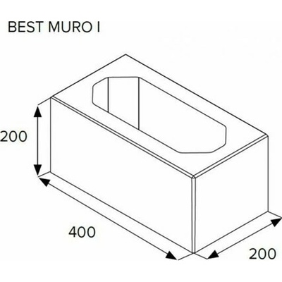 BEST MURO I colormix sand 20cm STANDARD