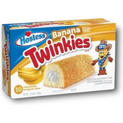 Hostess Twinkies buchta s náplní s příchutí banánu 10 x 38,5 g