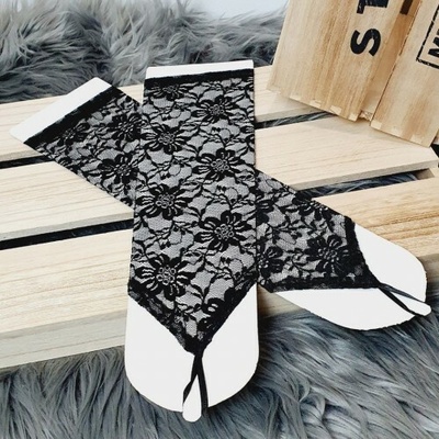 RB-nakuplevne Společenské rukavice krajkové černé, 30 cm, na prst – Hledejceny.cz