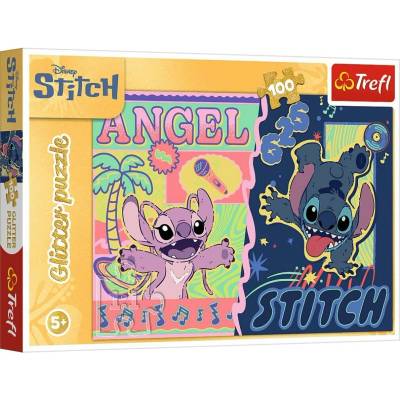 TREFL Třpytivé Lilo & Stitch Havajská záře 100 dílků