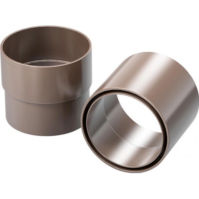 Gutta Aqua Plastová spojka zvodu 63 mm hnedá