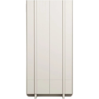 Krémovobiela modulárna skrinka z borovicového dreva 101x210 cm Basu – WOOOD