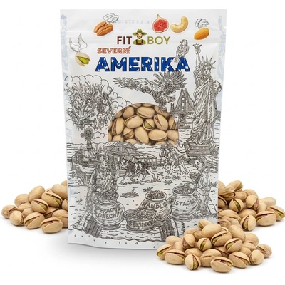 FITBOY Pistácie pražené nesolené 500 g
