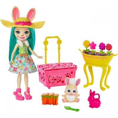 Mattel Enchantimals Fluffy Bunny na zahrádce