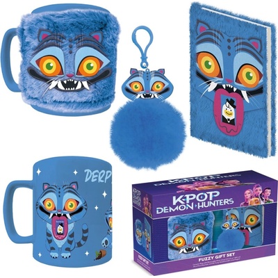 Prívesok na kľúče Pyramid K pop Demon Hunters darčekový set s plyšákom Derpy