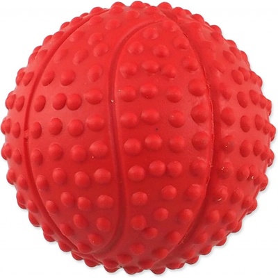 Dog Fantasy Míček basketbal s bodlinami pískací mix barev 5,5 cm