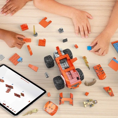 MEGA BLOKS Mega Construx Hot Wheels Monster Trucks srážka s Tiger Shark