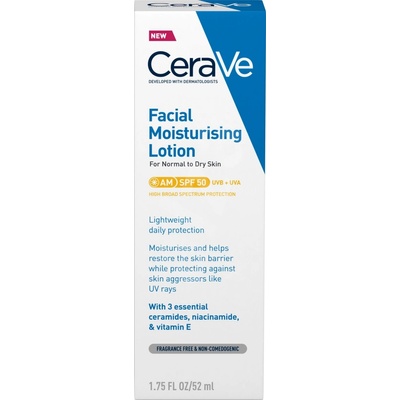 CeraVe hydratační péče o pleť SPF50 52 ml – Hledejceny.cz