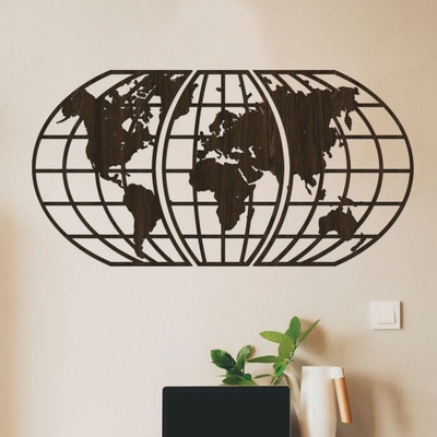 dřevo života 3 dílna mapa světa Global Zvolte barvu dekoru: Wenge, Rozměry šxv (cm): 78x40