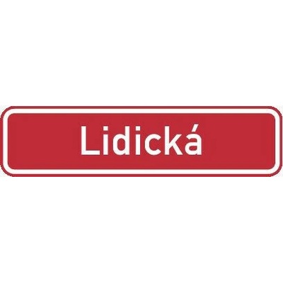 PROFIBA Značka "Označení názvu ulice"