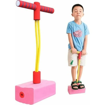 Detské penové pogo skákadlo do 70 kg ružové