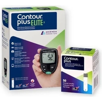 Contour Plus Elite + testovací proužky 55 ks