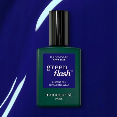 Collistar MANUCURIST Green Flash LED gélový lak na nechty tmavo modrý 15ml