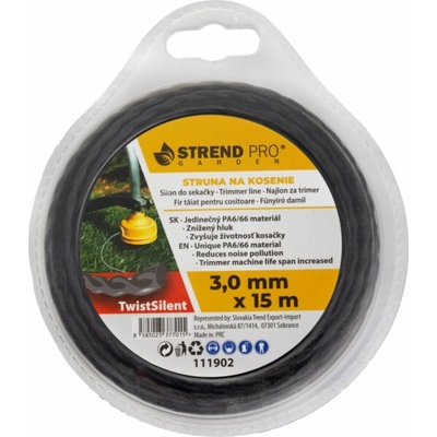 Žací struna TwistSilent Professional 3,0 mm D-15 m, spirálová