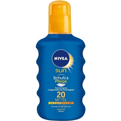 Nivea Sun Protect & Bronze intenzivní spray na opalování SPF20 200 ml – Hledejceny.cz