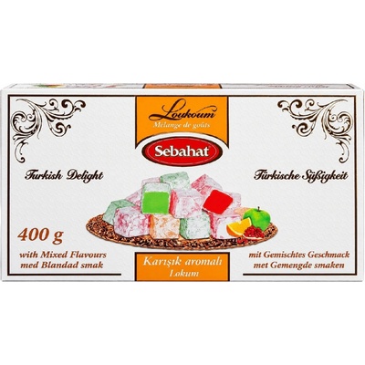 Sebahat Turkish Delight Karisik Aromali Lokum 400 g