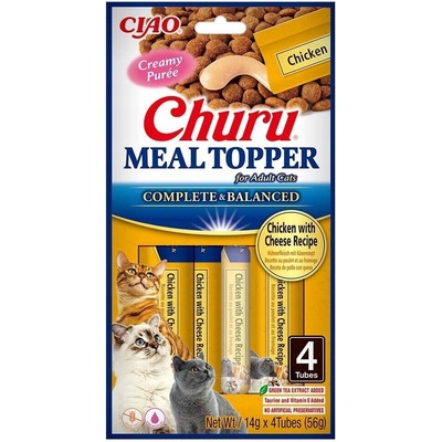 Chúru Cat Meal Topper Chicken with Cheese Recipe 4 x 14 g