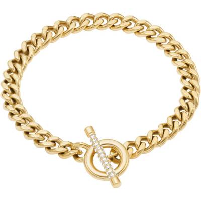 Fossil Dámský pozlacený náramek s krystaly Carlie JF04957710