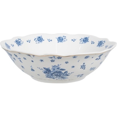 Clayre & Eef Miska s modrými růžičkami blue rose Blooming 15 x 5 cm 350 ml