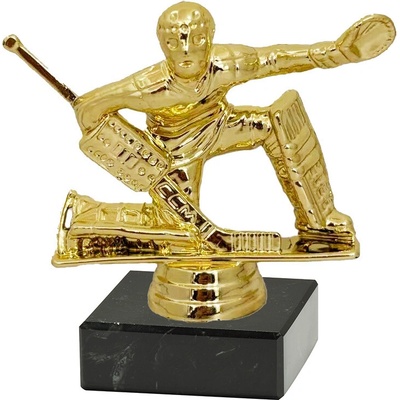 Figurka hokej brankář zlatá 11,2 cm