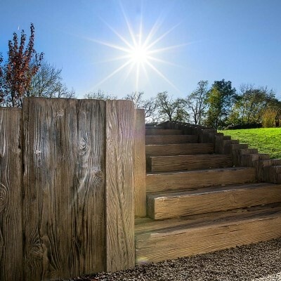 FEROBET Staré Dřevo Palisáda FOŠNA 200*40 - 40*7*200 - Natur reliéfní