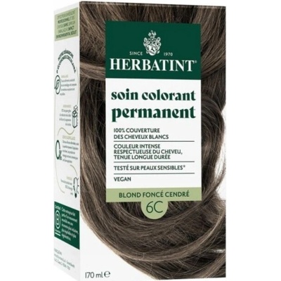Herbatint Bylinná trvalá barva na vlasy Tmavá popelavá blond (6C) 170 ml