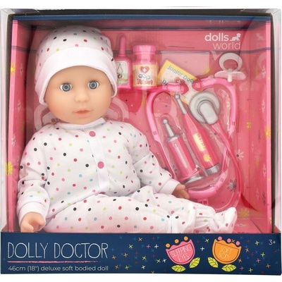Dolls World 46 cm Dolly jako doktorka