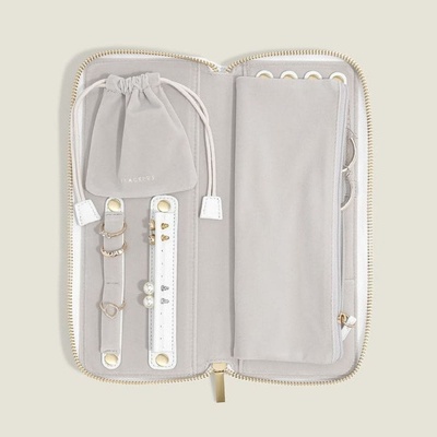 Stackers cestovní šperkovnice Jewellery Roll White Pebble bílá 76175