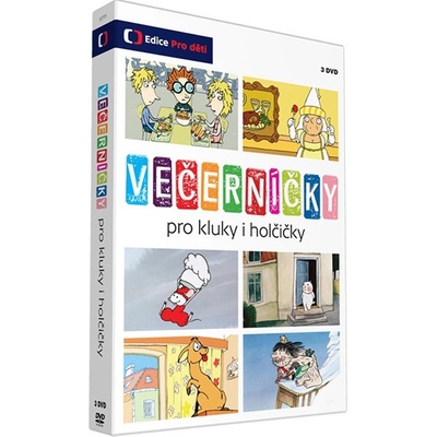 Večerníčky pro kluky i holčičky – Frield Petr, Bárta Luděk, Lesniak Milan, Mergl Václav, Tyller Jiří, Kačena Mirko DVD
