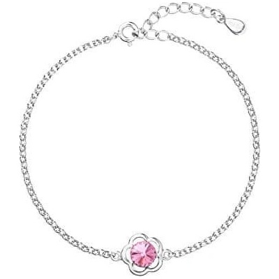Evolution Group strieborný náramok s kryštálom Swarovski 33117.3 Rose