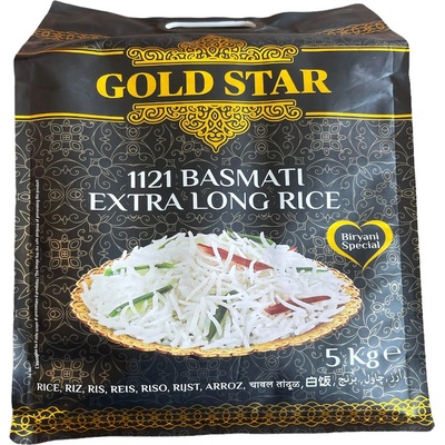 Gold Star dlouhá rýže 1121 Basmati 5 kg