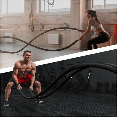 Gorilla Sports Bojové lano včetně držáku, 12 m x 3,8 cm – Hledejceny.cz