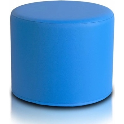 ECOPUF Taburetka - ROLLER - ekokoža E19 - Svetlo modrá