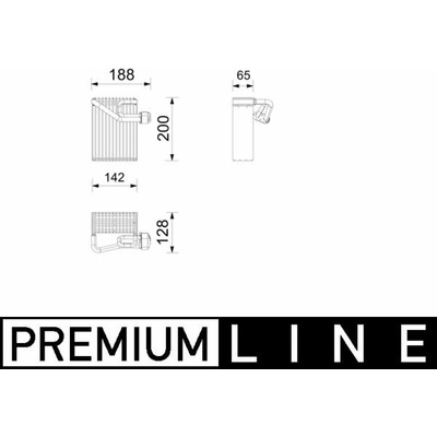 Výparník klimatizácie MAHLE BEHR *** PREMIUM LINE *** AE 272 000P
