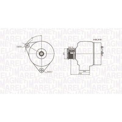 Alternátor MAGNETI MARELLI 063731209010